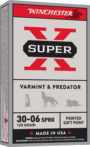 WINCHESTER SUPER-X 30-06 125GR JSP 20RD 10BX/CS