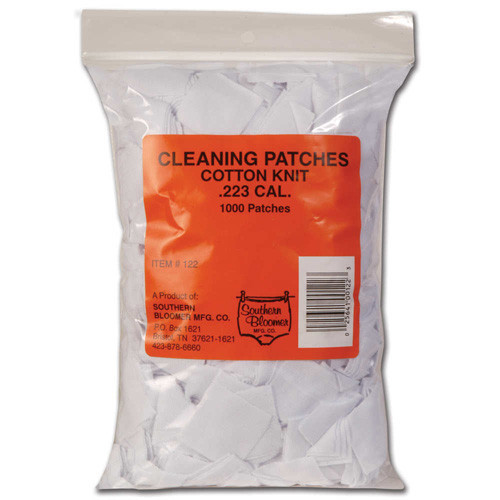 Southern Bloomer Cleaning Patches 223 Rem 5.56x45mm NATO Cotton 1000 Count - 122