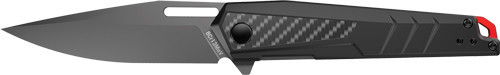 REAL AVID RAV-5 KNIFE ASSISTED FOLDING 3.4" BLD BLACK ALUM.