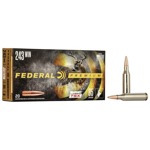 Federal Barnes TSX Rifle Ammunition .243 Win 85gr 20/ct