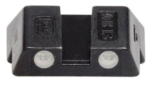 Glock Rear Sight 6.1mm .240" Height Slim Fits 42 and 43 Steel Black Tritium - 33578