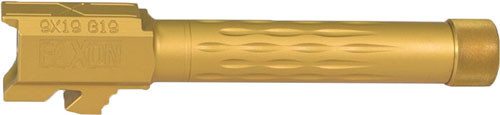 FAXON FITS GLOCK 19 BARREL 9MM FLAME FLUTED THREADED TIN