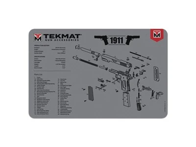 TekMat 1911 Cleaning Mat 11" X 17" Grey - TEKR171911GY