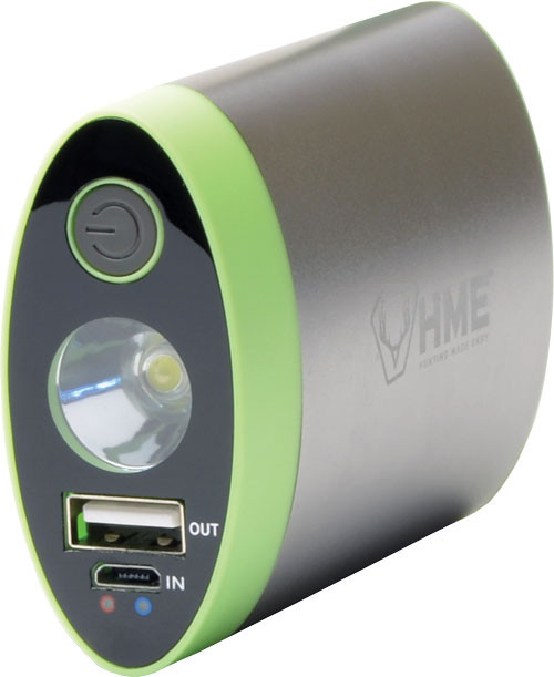HME Hand Warmer with Built In Flashlight and Charger Bank - HME-HW