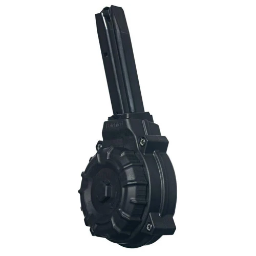 ProMag Ruger P Series 9mm 50rd Drum Magazine, Black - DRM-A49