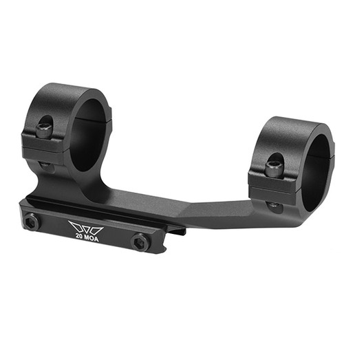 Warne MSR Scope Mount/Ring Combo Matte Black 30mm 20 MOA - V4012M
