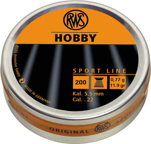 RWS PELLETS 22 HOBBY 11.9GR SPORT LINE 200-PACK