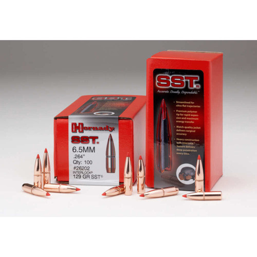 Hornady SST Super Shock Tip / 15 Case 7mm .284 154gr, 100 Count - 28302