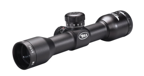 BSA Tactical Weapon Rifle Scope - 4x30mm Mil-Dot 23-10.4' 4" Matte