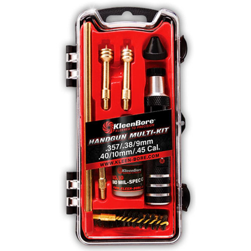 Kleen Bore Multi-Handgun Cleaning Kit .38/9mm Luger/10mm/.40/.45 Caliber - HMK38-45