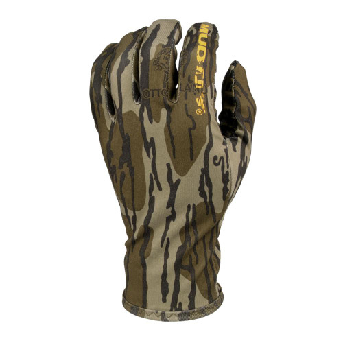 GSM Muddy Lightweight Fleece Gloves Mossy Oak Bottomland L