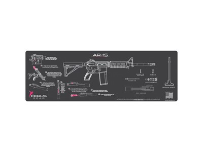 Ar-15 Instructional Promat - Charcoal Gray-pink