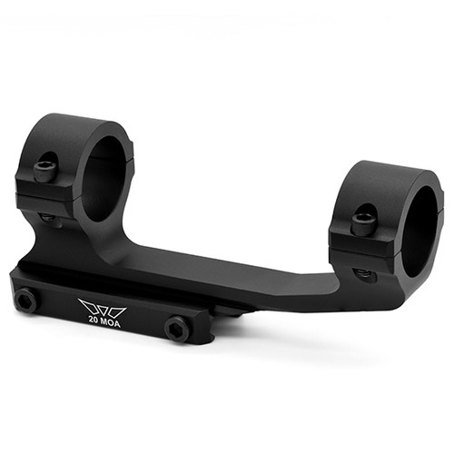 Warne MSR Scope Mount/Ring Combo Matte Black 1" 20 MOA - V4011M