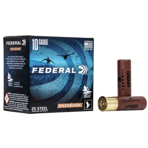 Federal Speed-Shok Shotshells10ga 3-1/2" 1-1/2oz T Shot 25/ct