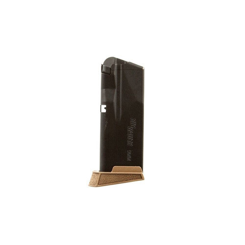 SIG Sauer P365 Micro Compact Magazine - Coyote Brown 9MM Luger 10/RD W/ Finger Extended