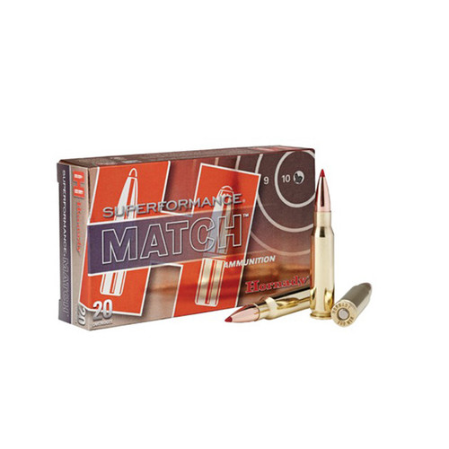 Hornady Superformance Match Extremely Low Drag 308 Win Ammo 168gr 20 Rounds - 80963