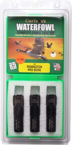 Carlson's Choke Tube Waterfowl 3 Pack 12 Gauge C/M/L Range REM Pro - 04509