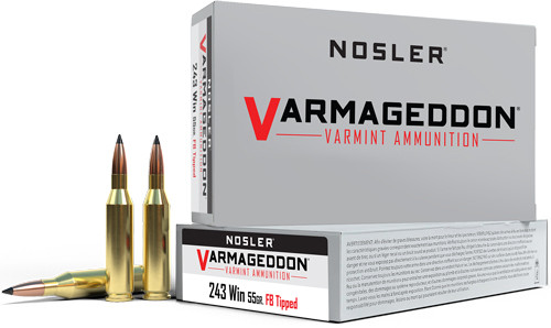 Nosler Varmageddon 243 WIN 55gr FBT 20-Round 10BX/CS