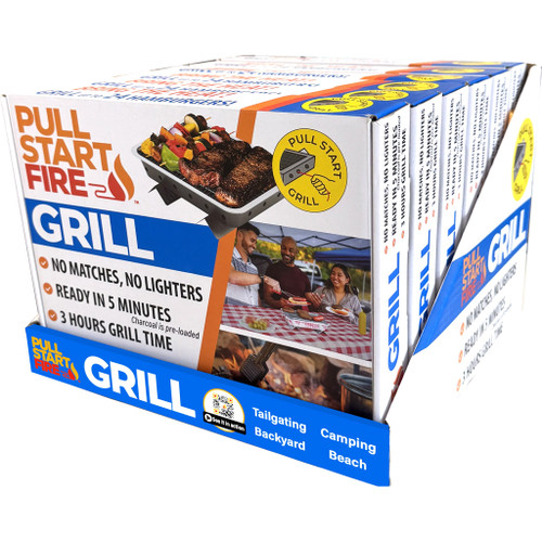 Pull Start Fire Grill Shelf Display 6-Count PDQ - 77501