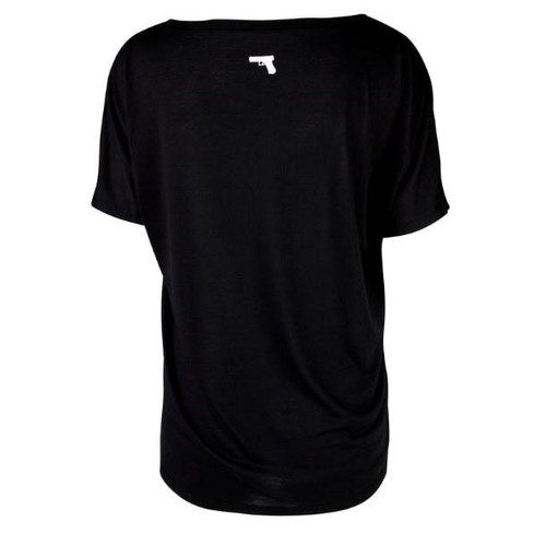 Glock Girl V-Neck Short Sleeve Shirt Black L - AP960352
