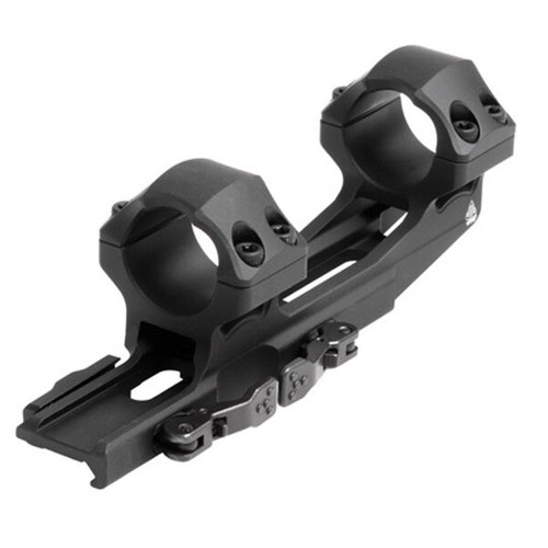 Leapers 1-Piece UTG Accu-Sync QR Cantilever Mount 1" Medium w 50mm Offset - Matte Black