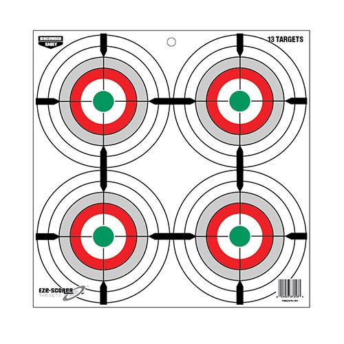 Birchwood Casey EZE-Scorer 12" Multiple Bull's-Eye Paper Target 13 Count - BC-37253