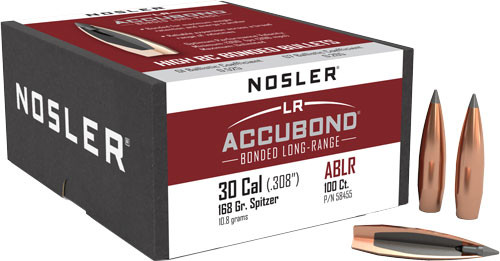 Nosler Bullets 30 CAL .308 168gr Accubond LR 100-Count