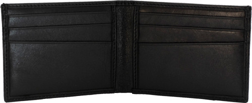 CAMELEON S&W MEN'S FRONT POCKT BI-FOLD WALLET BLACK