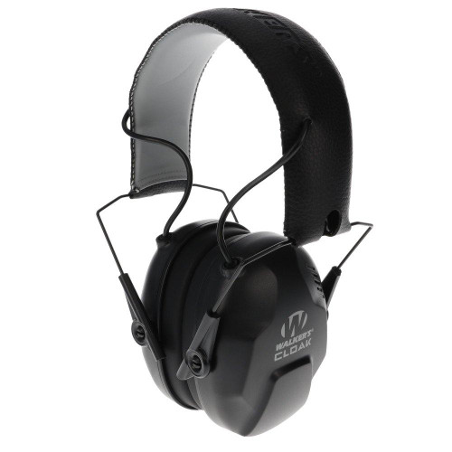 Walkers Game Ear Cloak Dual Mic Electronic Muffs 23-25dB Black