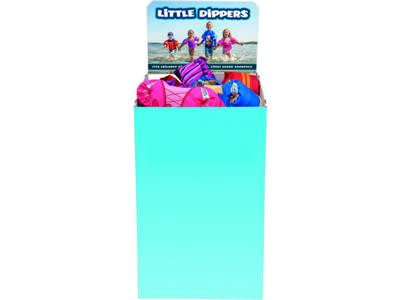 Full Throttle Child Little Dippers Vests Bin Assorted Colors, 24-Piece - 10449090000118B