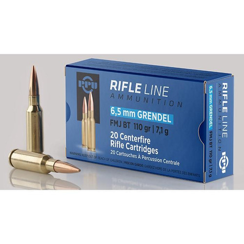 PPU Rifle Ammunition 6.5 Grendel FMJ 110gr 20/ct