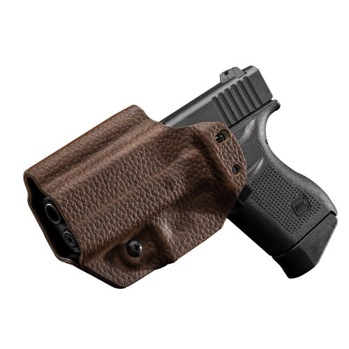 Mission First Tactical Hybrid IWB/OWB Holster for Glock 43/43x Brown - H3-GL-3-BR1