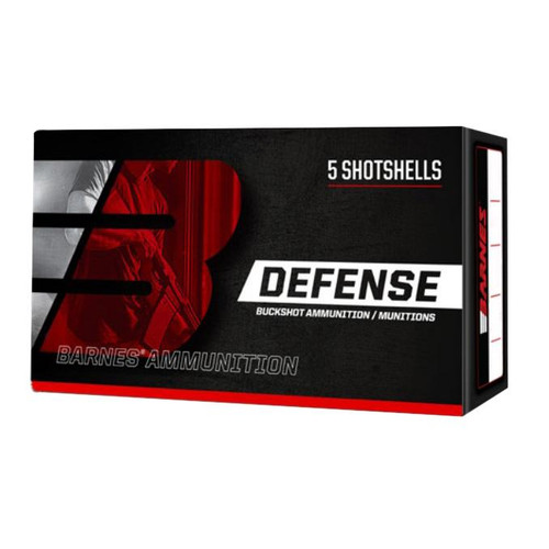 Barnes Defense Buckshot Shotshells 12ga 2-3/4" 9 plts #00 5/ct