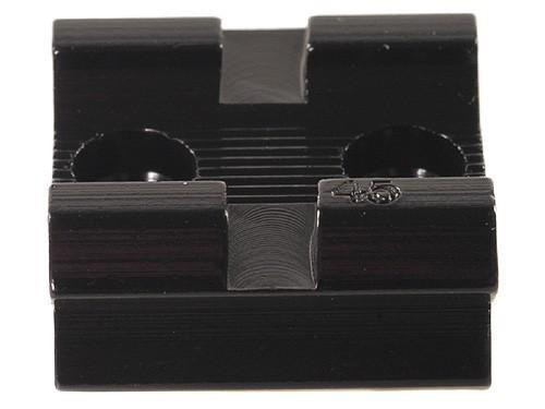 Weaver Standard Top Mount Aluminum Scope Base - Gloss Black #45 Front/Rear Modern Muzzleloader Springfield
