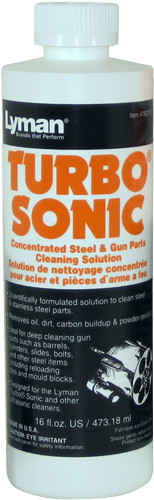 LYMAN TURBO SONIC GUN PARTS CLEANING SOLUTION 16OZ BOTTLE