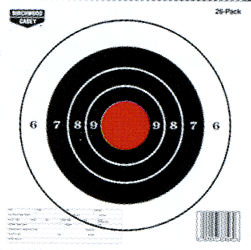 Birchwood Casey B/C Target Eze-Scorer Paper 8" Bull's-Eye 26 Targets