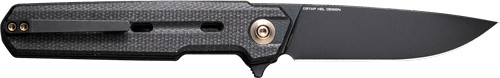 WE Knife Navo 3.25" Black Canvas Micarta Stonewash