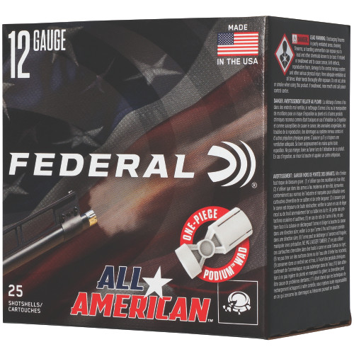Federal ALL Amer 12GA 2.75" 1 1/8OZ #8