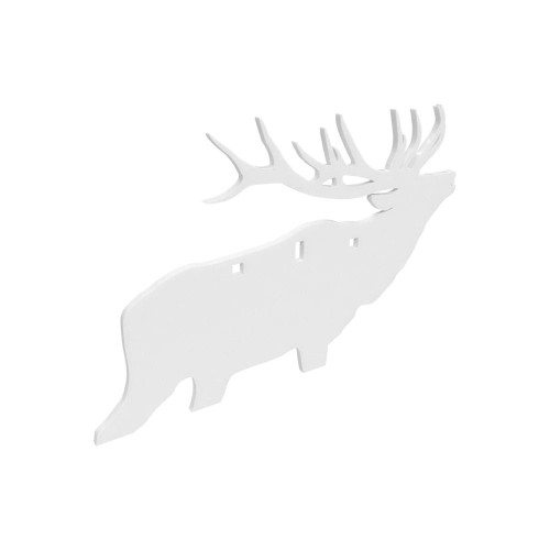 Birchwood Casey AR500 3/8" Silhouette Plate Target 3-Hole Elk - BC-47700