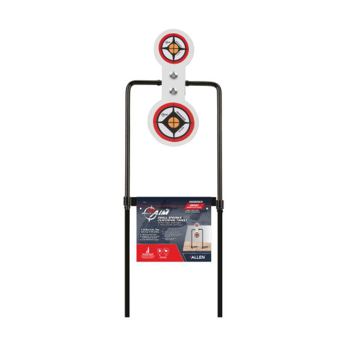 Allen EZ-Aim Hardrock AR500 Round Spinner Targets & Stand for Rimfire Rounds & Centerfire Pistols 7.375"W x 21.75"H White/Red/Black