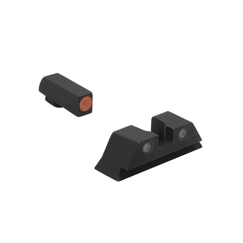 Meprolight Hyper Bright Extremely Day & Night Sight Green with Orange Front Rear for Glock