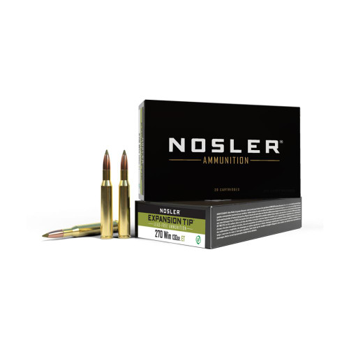 Nosler E-Tip Rifle Ammunition .270 Win 130gr ET 20/ct