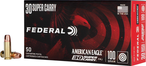 Federal AE 30 Super Carry 100gr FMJ 50-Round 20BX/CS