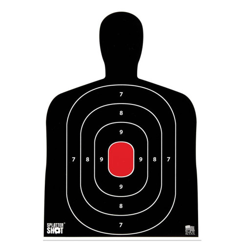 Pro-Shot Silhouette Paper Targets 12x18 Splatter 8 Count - SILH-8PK