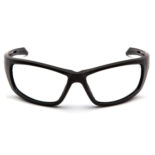 Pyramex Venture Gear Howitzer Shooting Glasses Black Frame with Clear Anti-Fog Lens