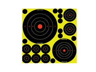 Birchwood Casey Shootnc Ass't 1", 2", 3", 6" & 8" Bull's-Eyes 50 Targets - BC34018