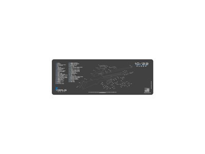 Ruger 10-22 Rifle Mat - Charcoal Gray-cerus Blue, 12" X 36"
