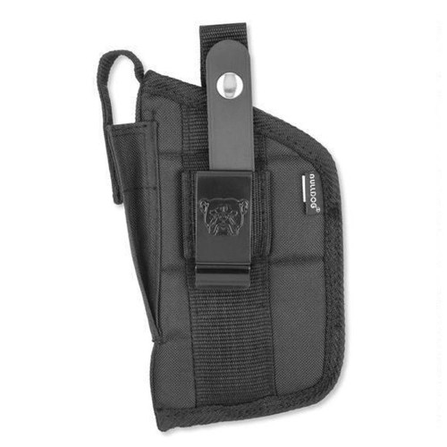 Bulldog Extreme Handgun Holster with Belt Loop and Clip for Mini Semi-Autos 2" Barrel Laser Black Ambidextrous