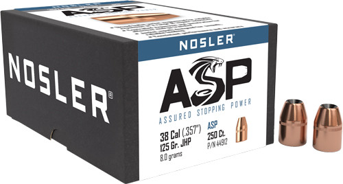 Nosler Bullets 38 .357 125gr JHP 250-Count