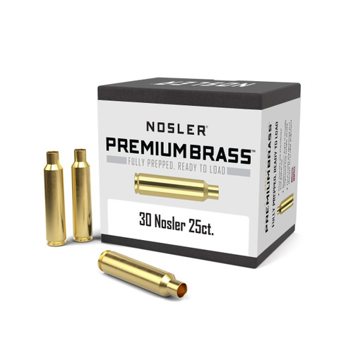 Nosler Unprimed Brass Rifle Cartridge Cases .30 25/ct
